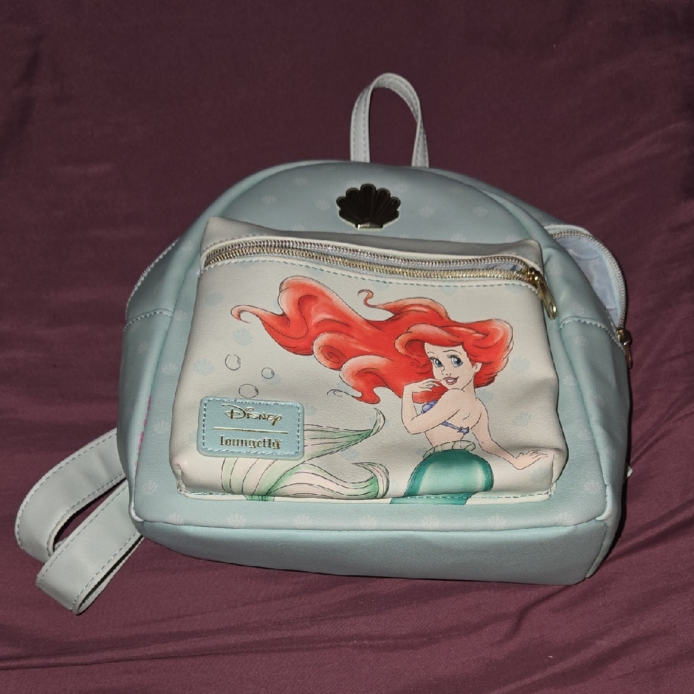 Disney Little Mermaid Backpack - Blue and Red